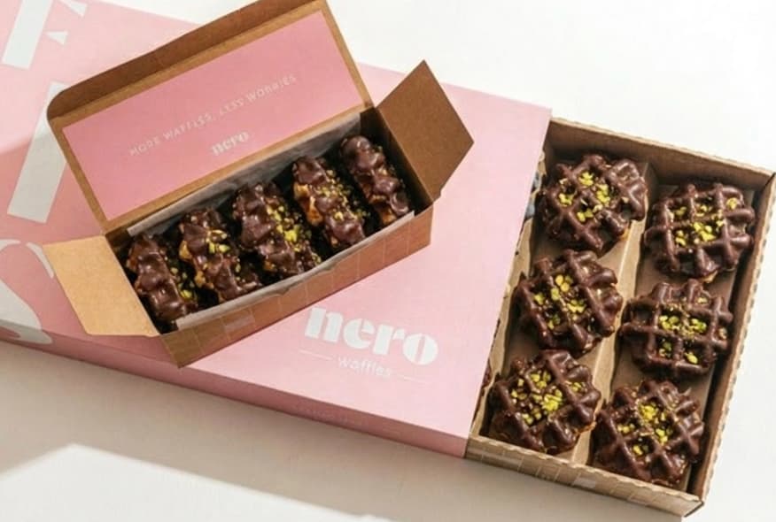 Dark Chocolate Mini Waffle Platter