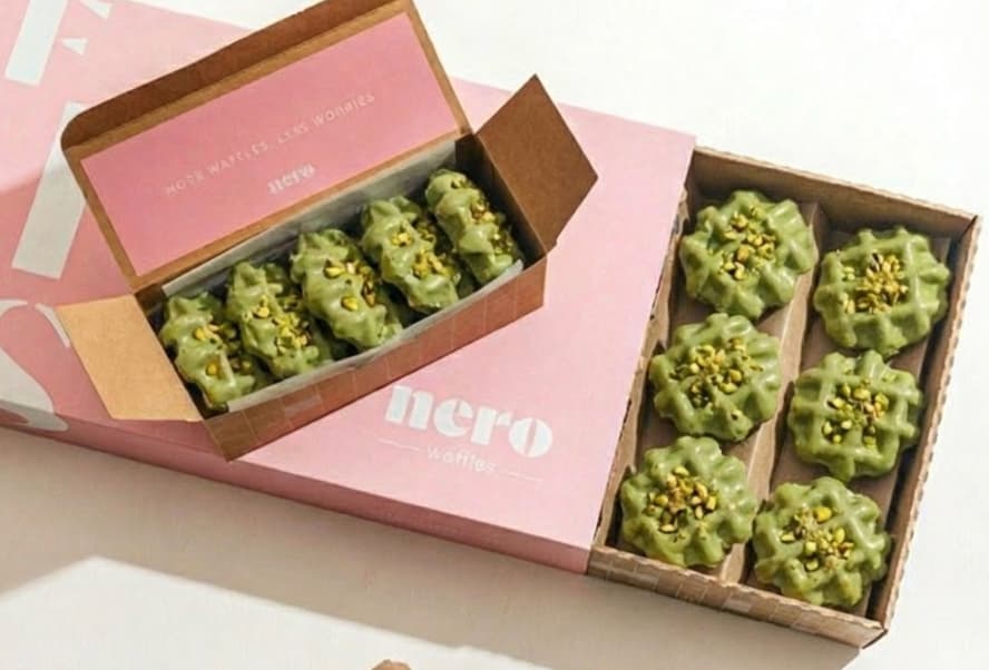 Pistachio Mini Waffle Platter