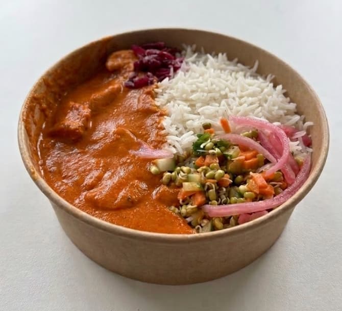 Butter Chicken Rice Bowl