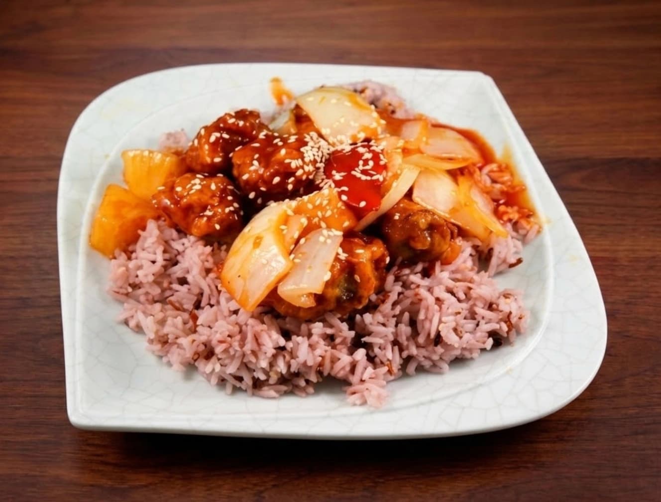 Sweet & Sour Chicken Rice Bowl