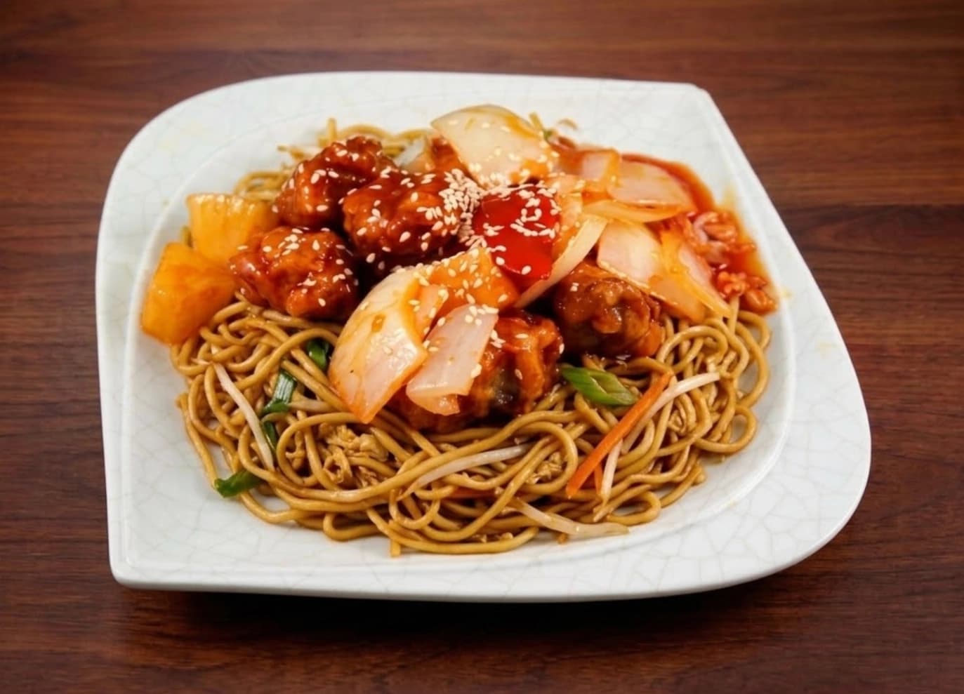 Sweet & Sour Chicken Noodle Bowl
