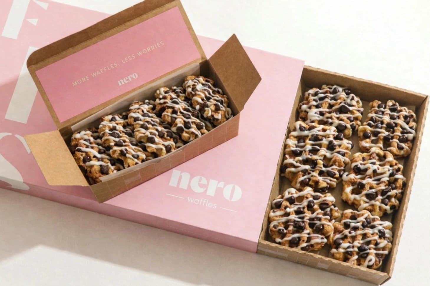 Chocolate Chip Mini Waffle Platter (Vegan)
