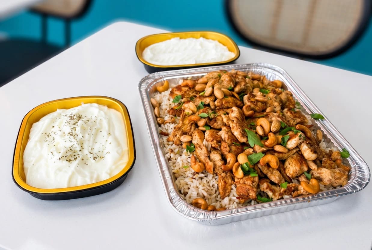 Rice and Chicken Platter