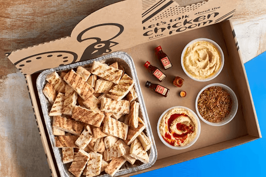 Hummus with Pita & PERi Drizzle Platter