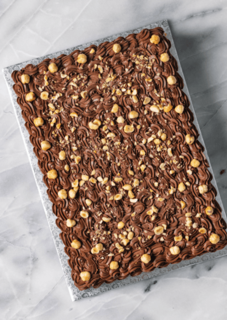Dark Chocolate Praline Cake
