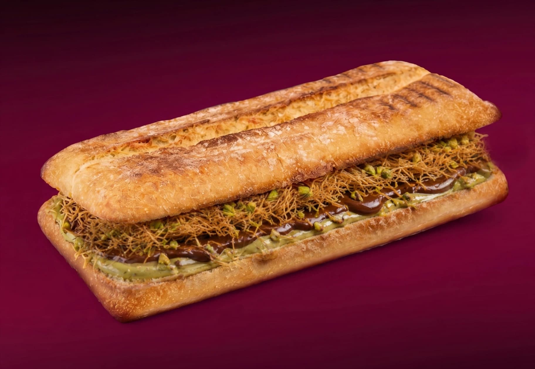 Pistachio-Chocolate Panini
