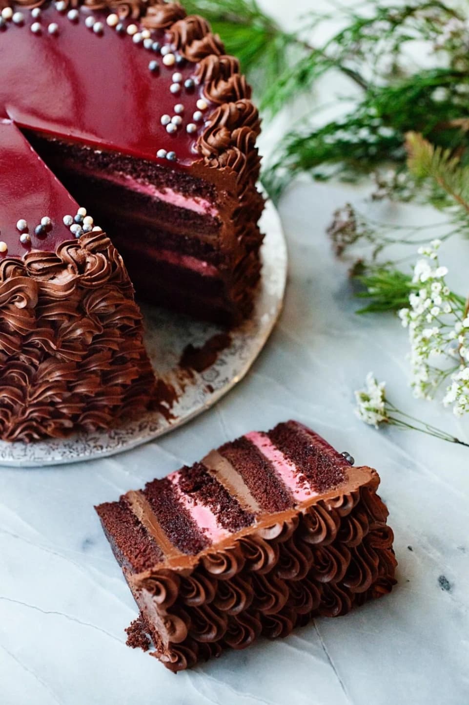 Raspberry Latte Cake