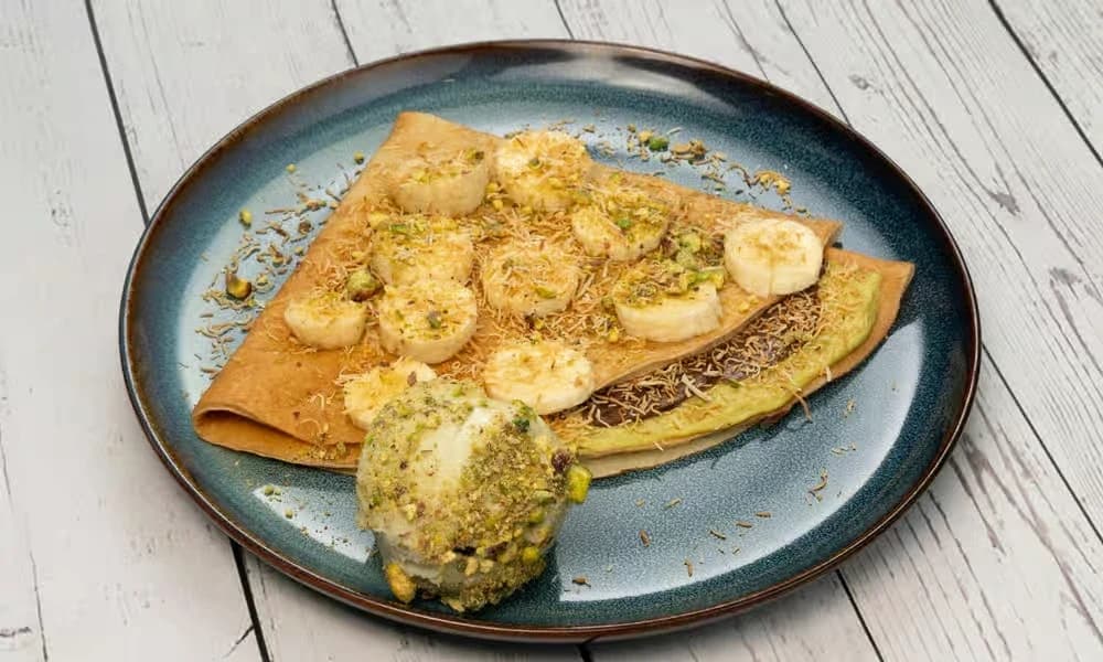 Nutella Pistachio Mini Crepe Platter