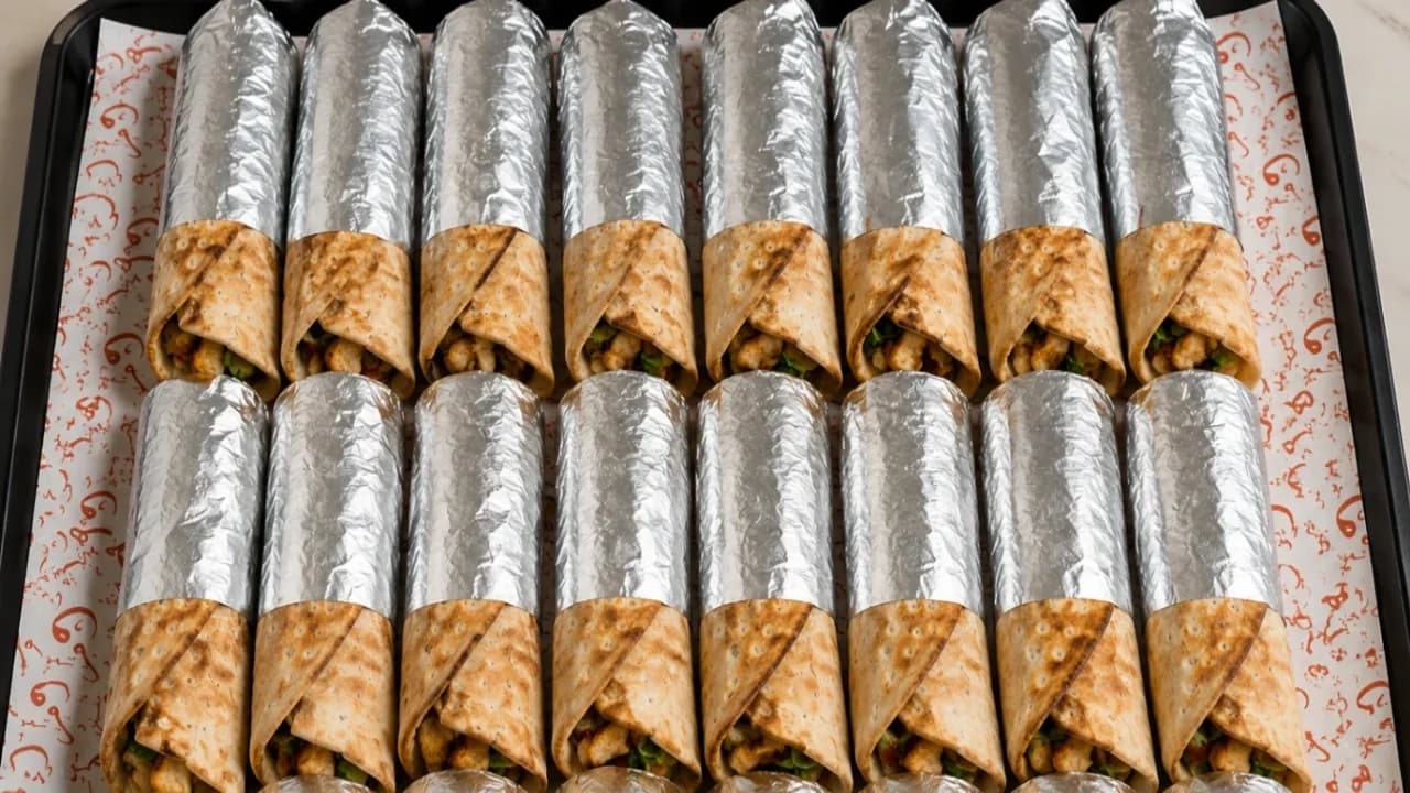 24 Halal Chicken Wrap Sandwich Platter