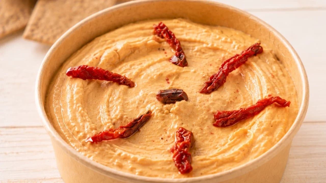 Spicy Tomato Hummus Sharing Bowl