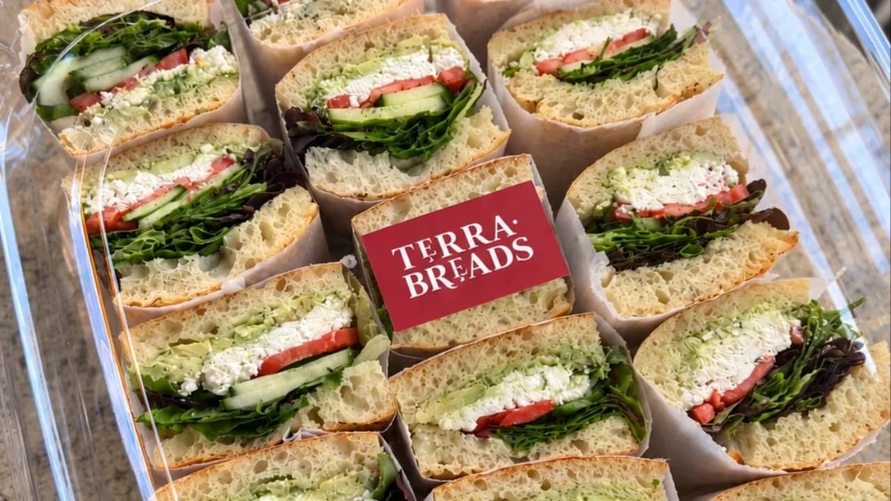 Avocado + Feta and Veggies Sandwich Platter