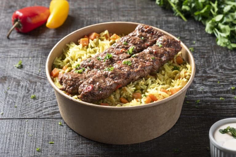 Beef Kebab Rice Bowl