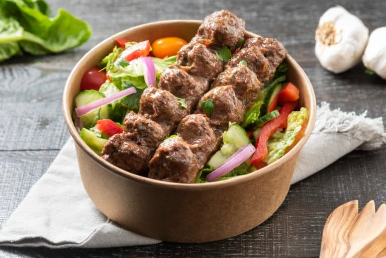 Beef Kebab Salad Bowl
