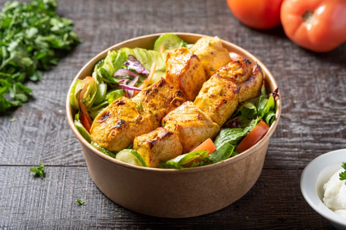 Chicken Shish Tawouk Salad Bowl