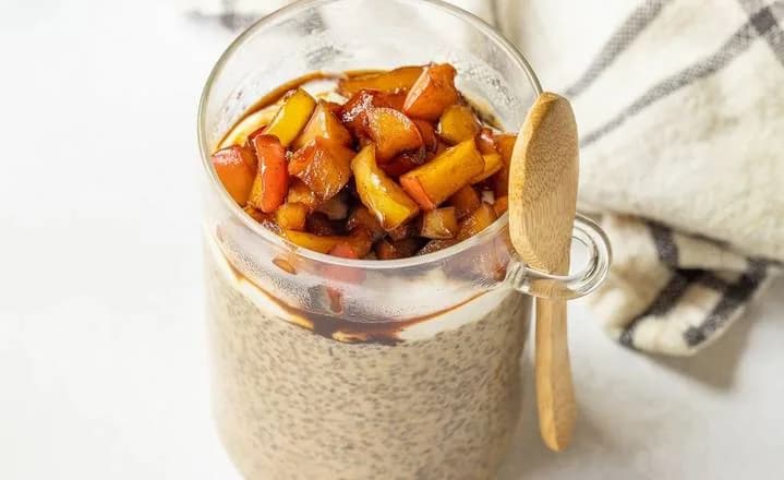 Apple Pie Coconut Chia Pudding (Vegan & GF)