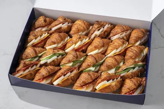 Assorted Breakfast Mini Croissant Sandwich Platter