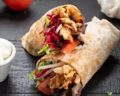 Mix Donair (Chicken & Beef) Wrap