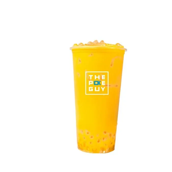 Papaya Boba Latte