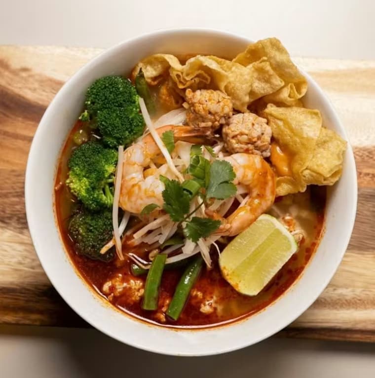 Thai Tom Yum Noodle Soup