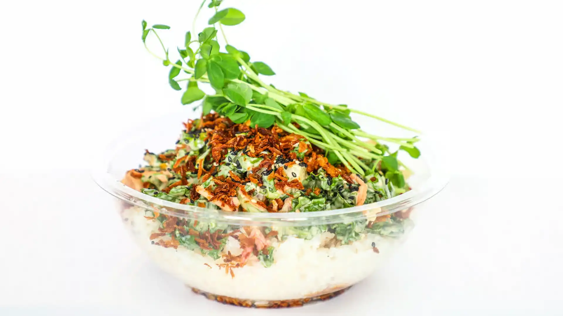 Crispy Miso (Toasted Sweet) Poke Bowl