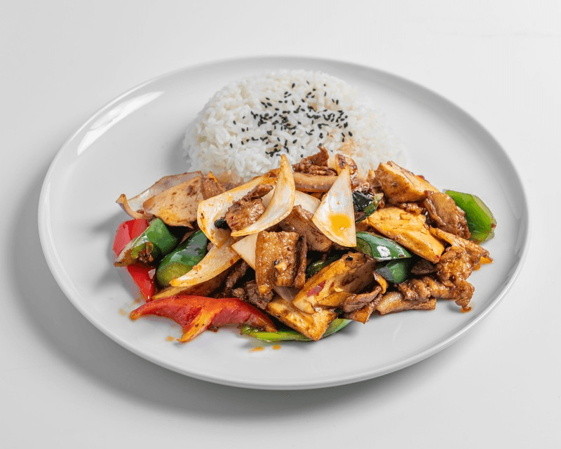 Twice-Cooked Pork with Dried Tofu