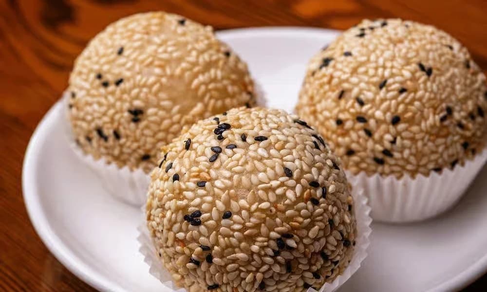 Black Sesame Ball Platter