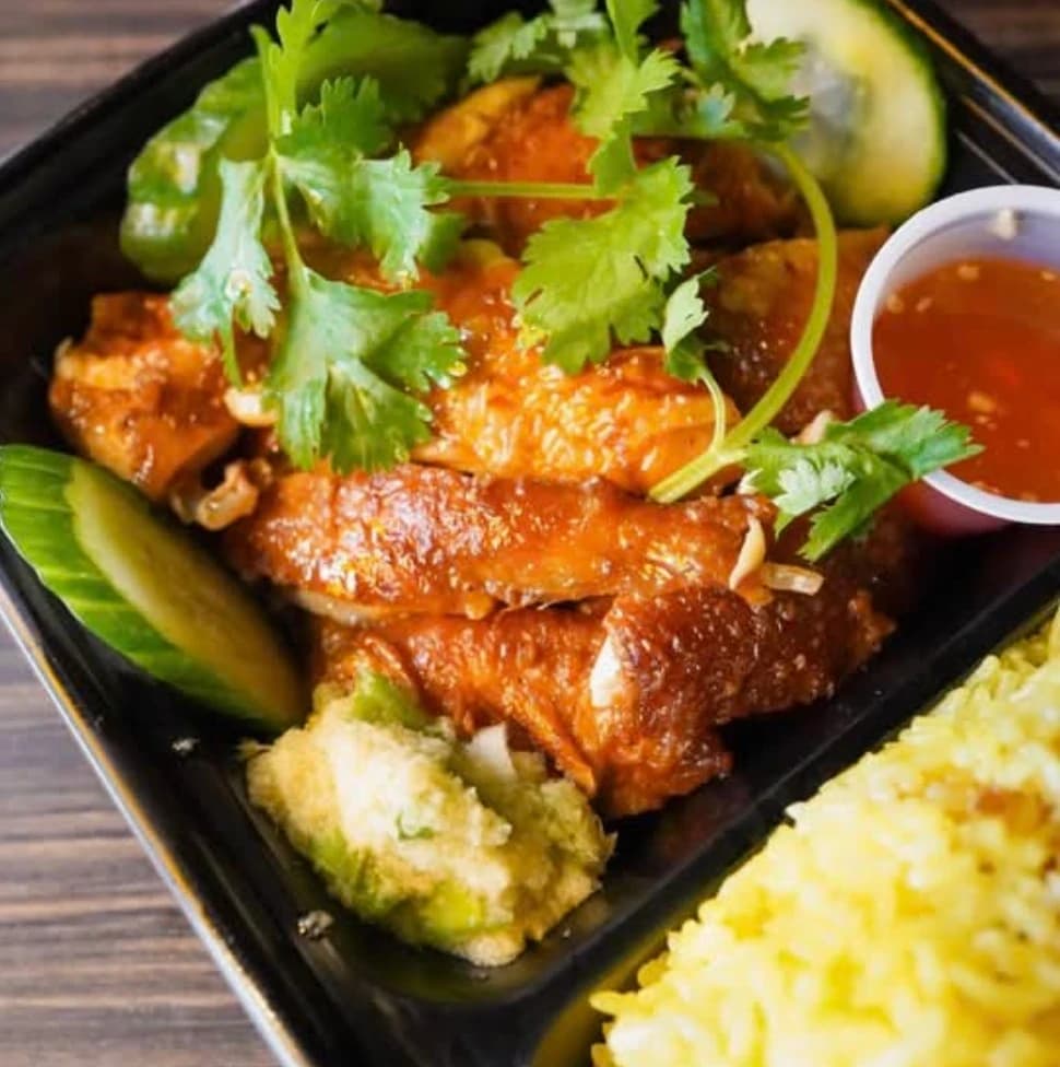 Roasted Chicken on Rice