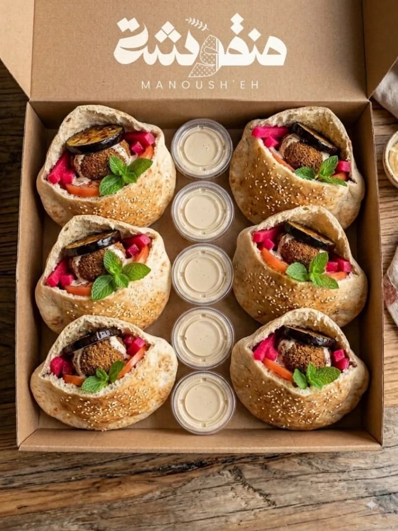 Falafel And Eggplant Mini Sandwich Box