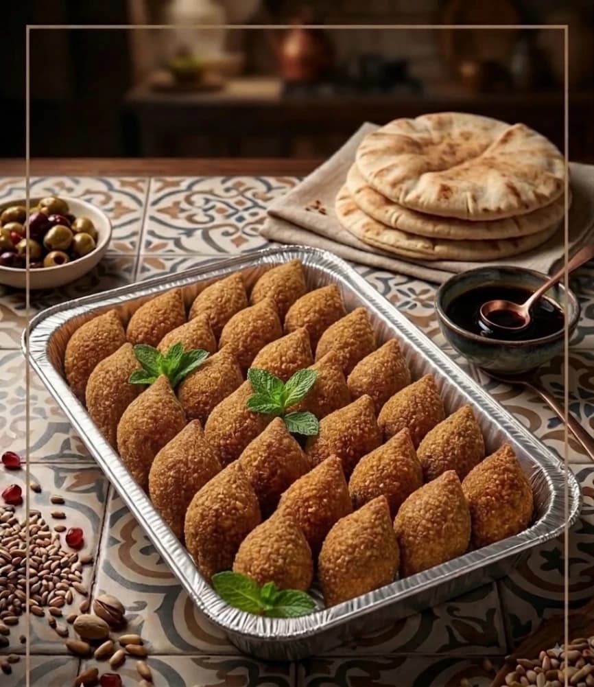 Fried Kibbeh Platter